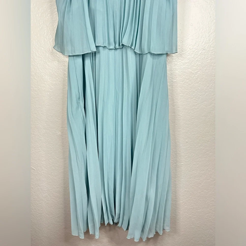 ASOS Design Pleated Crop Top Midi Dress - Picture 9 of 11